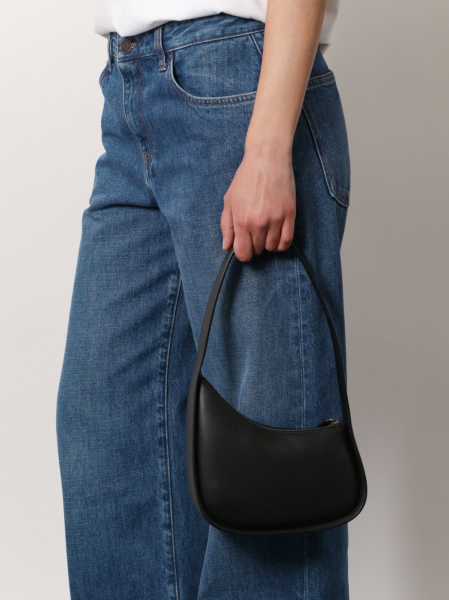 THE ROW Half Moon leather shoulder bag