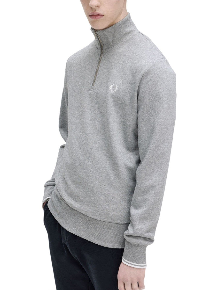 FRED PERRY HALF ZIPPER SWEATSHIRT