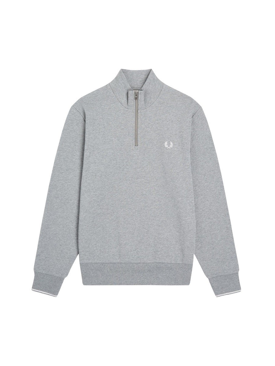 FRED PERRY HALF ZIPPER SWEATSHIRT