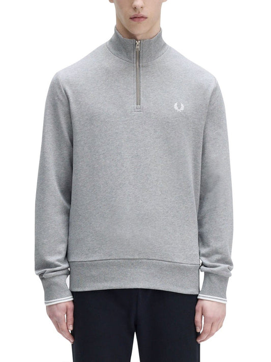 FRED PERRY HALF ZIPPER SWEATSHIRT