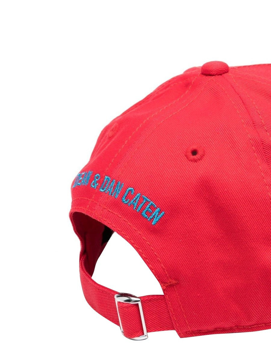 Dsquared hat with visor embroidered logo