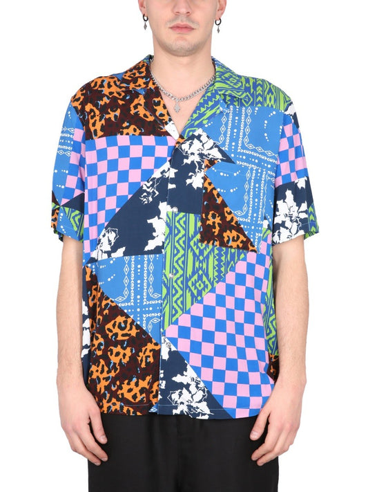 MARCELO BURLON COUNTY OF MILAN HAWAII MIX & MATCH SHIRT