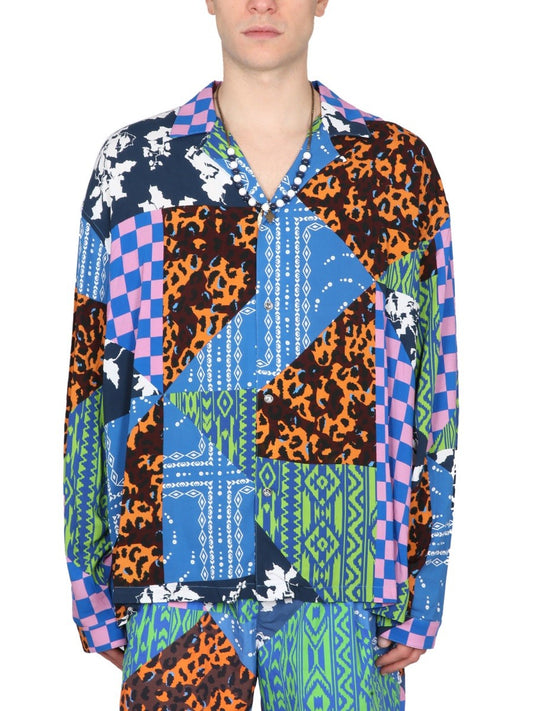 MARCELO BURLON COUNTY OF MILAN HAWAII MIX & MATCH SHIRT