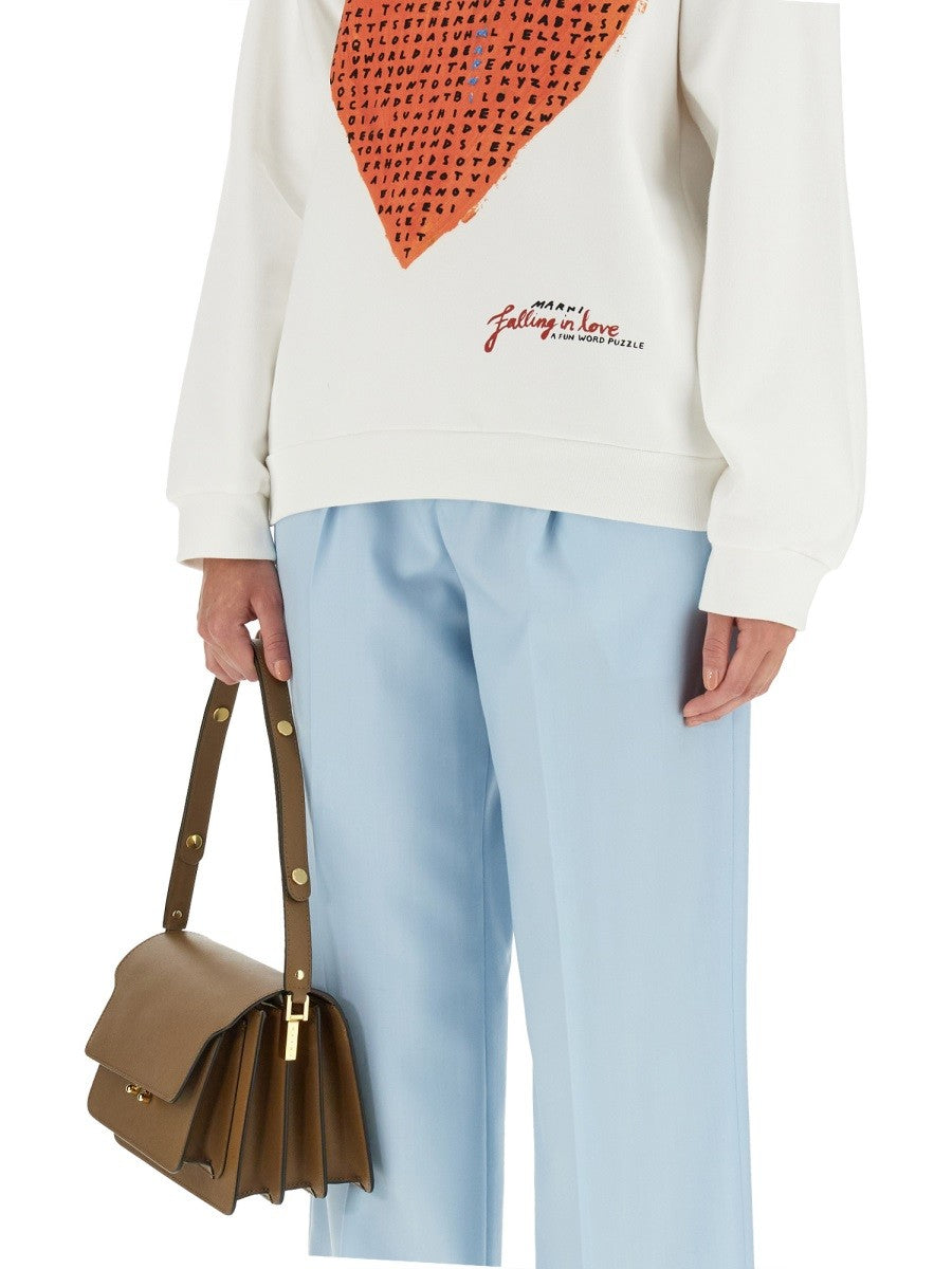 Marni HEART CRUCIPUZZLE SWEATSHIRT