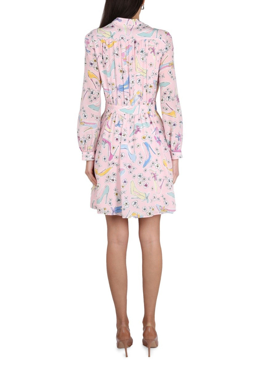 Boutique Moschino "HEELS AND FLOWERS" DRESS