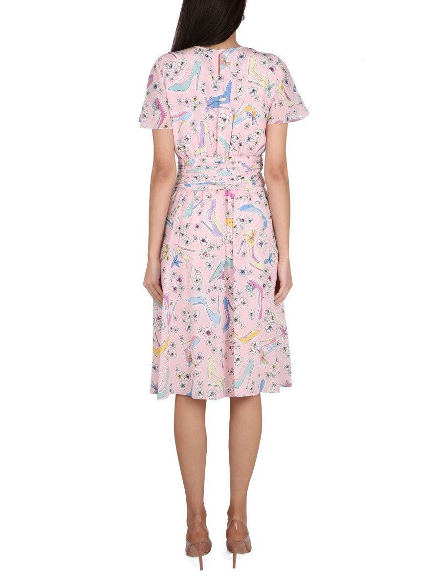 Boutique Moschino "HEELS AND FLOWERS" DRESS