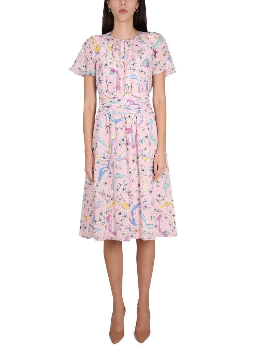 Boutique Moschino "HEELS AND FLOWERS" DRESS