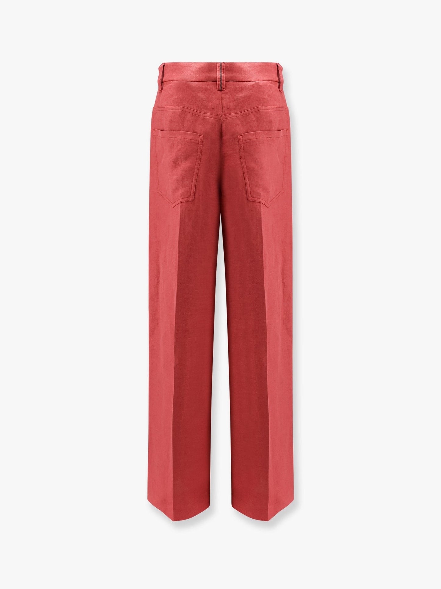 Brunello Cucinelli Hemp and linen trousers with Monili detail
