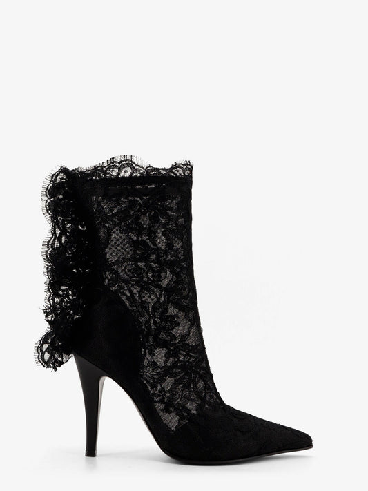 Alexander Mcqueen Heron lace boots