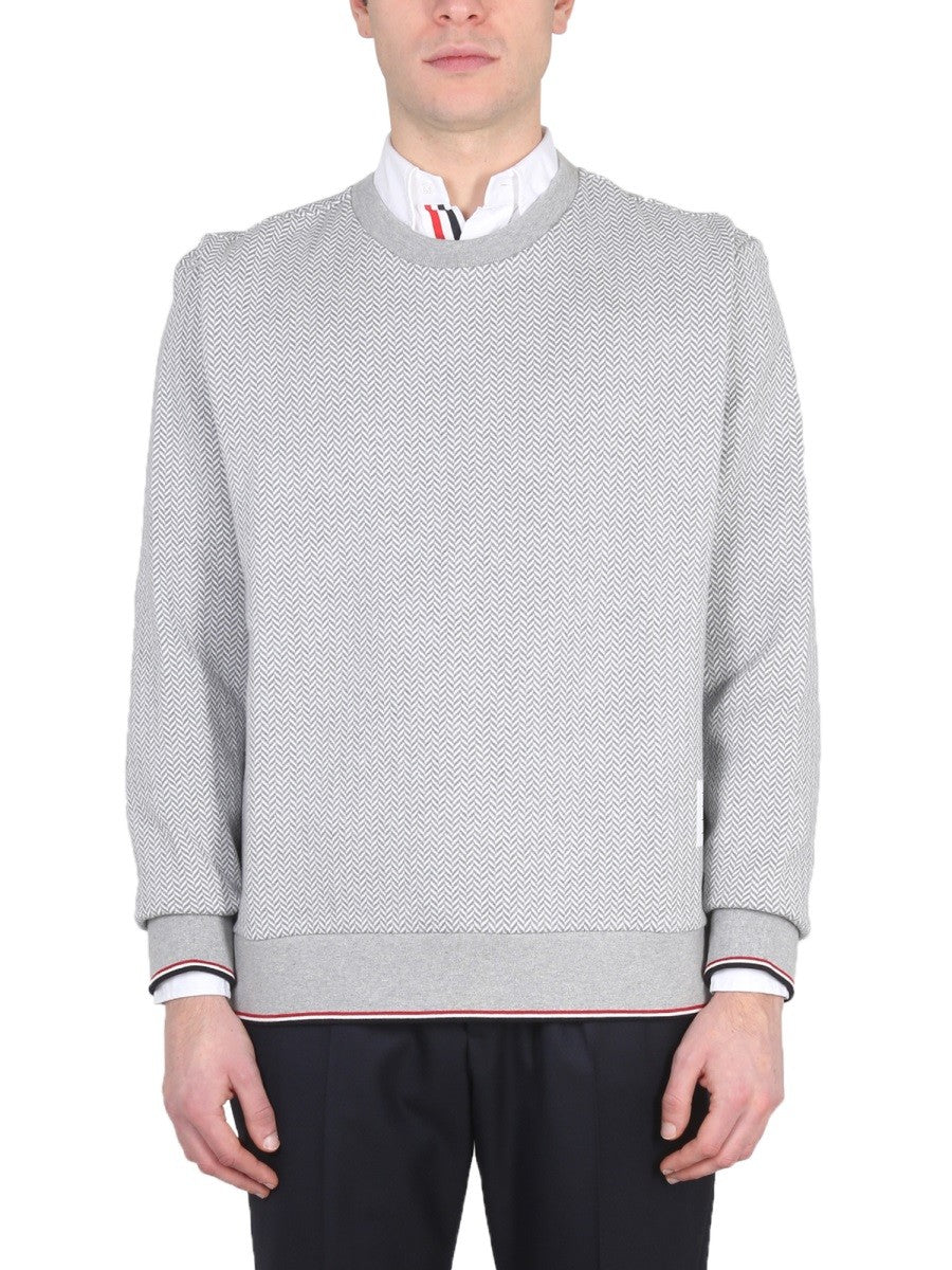 THOM BROWNE HERRINGBONE JERSEY