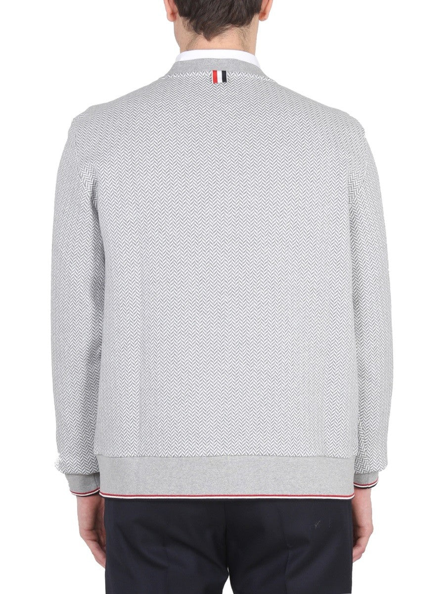 THOM BROWNE HERRINGBONE JERSEY