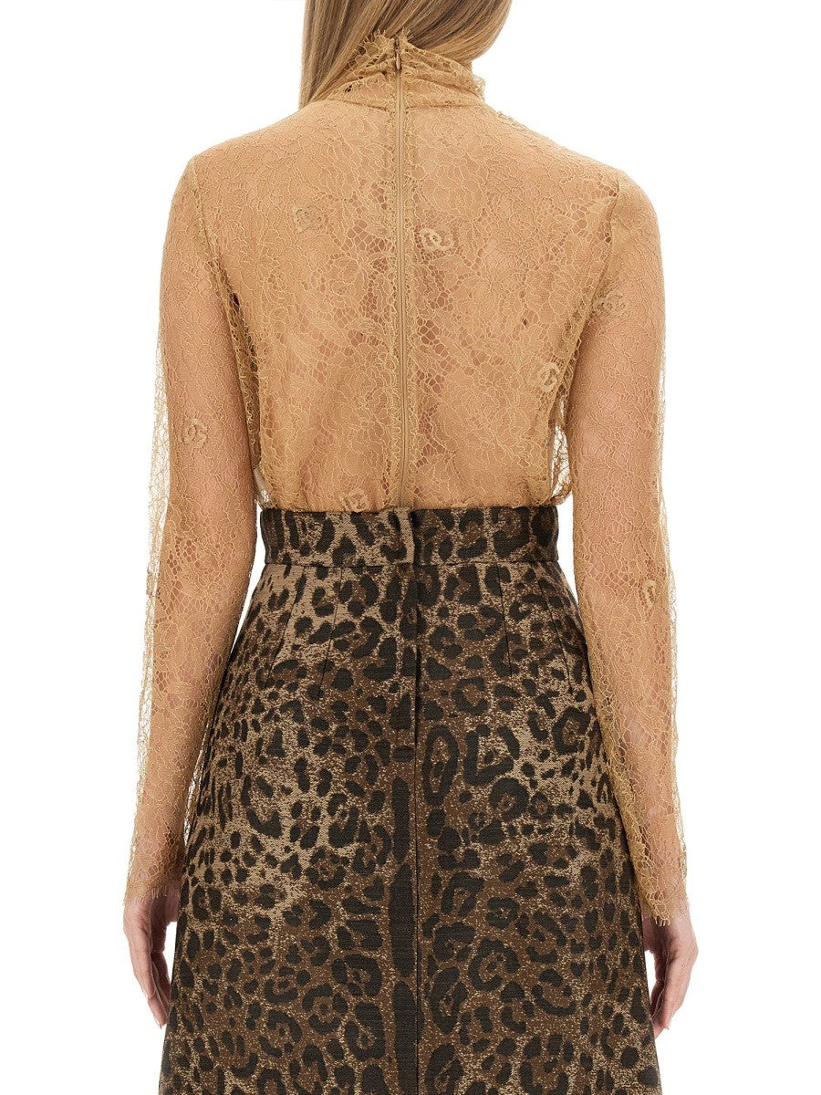 Dolce & Gabbana HIGH NECK BLOUSE