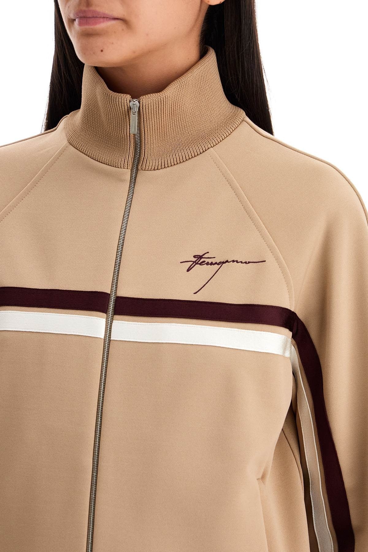 Ferragamo high-neck sweatshirt with zipper