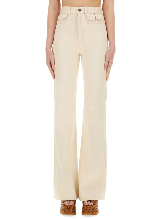 CHLOÉ HIGH WAIST FLARE JEANS