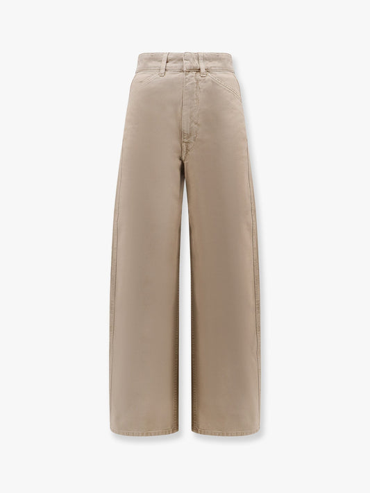 LEMAIRE High waisted curved denim trouser