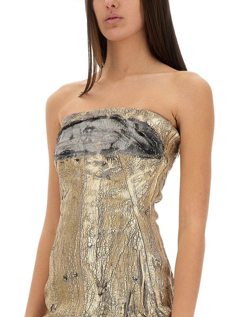RICK OWENS "HOLLYWOOD BUSTIER" DRESS