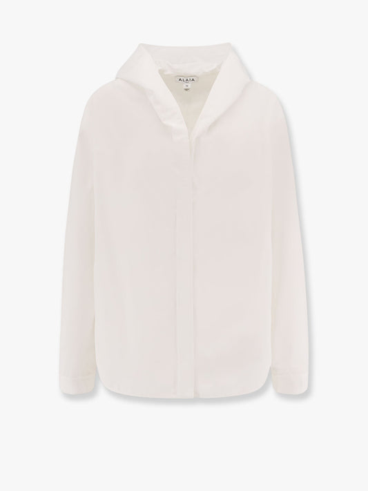 ALAIA Hooded cotton shirt
