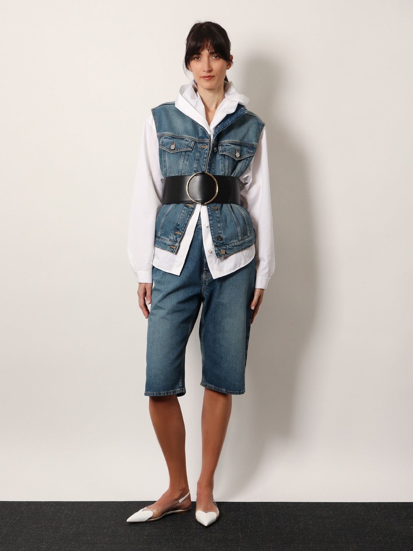 ALAIA Hooded cotton shirt