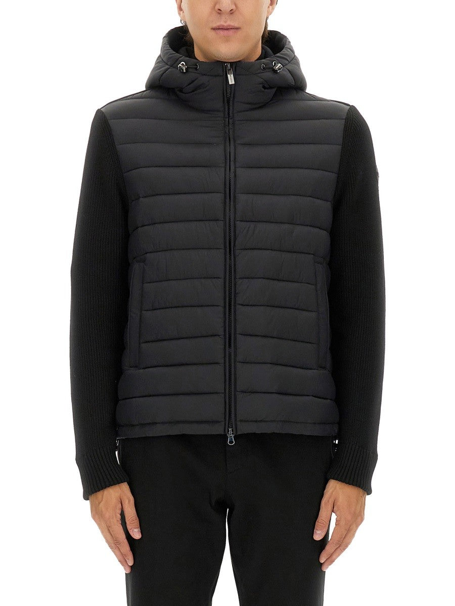 COLMAR ORIGINALS HOODED JACKET WITH KNITTED SLEEVES