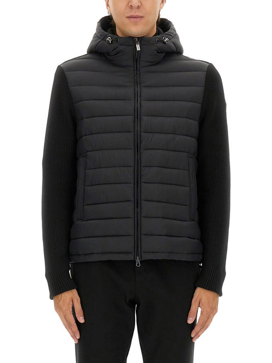 COLMAR ORIGINALS HOODED JACKET WITH KNITTED SLEEVES
