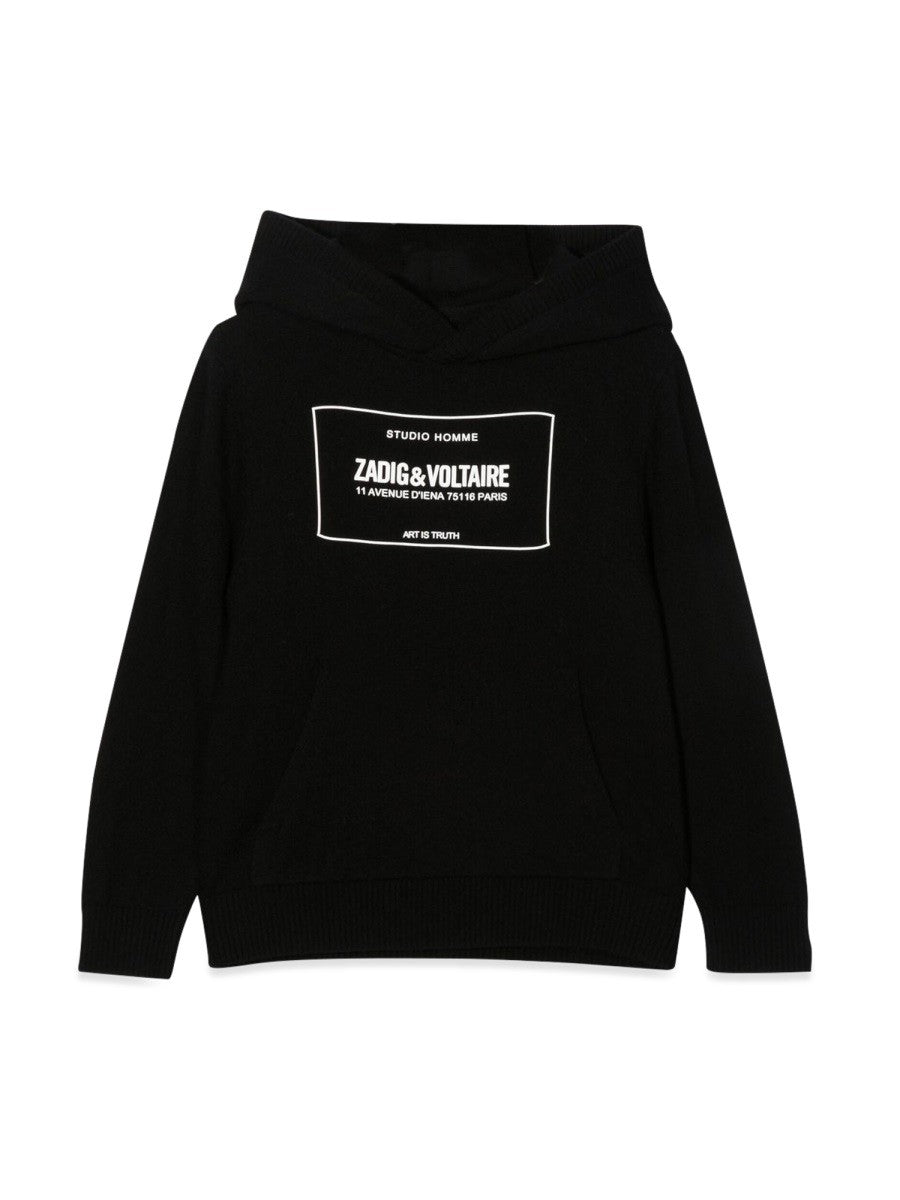 ZADIG&VOLTAIRE HOODED PULLOVER