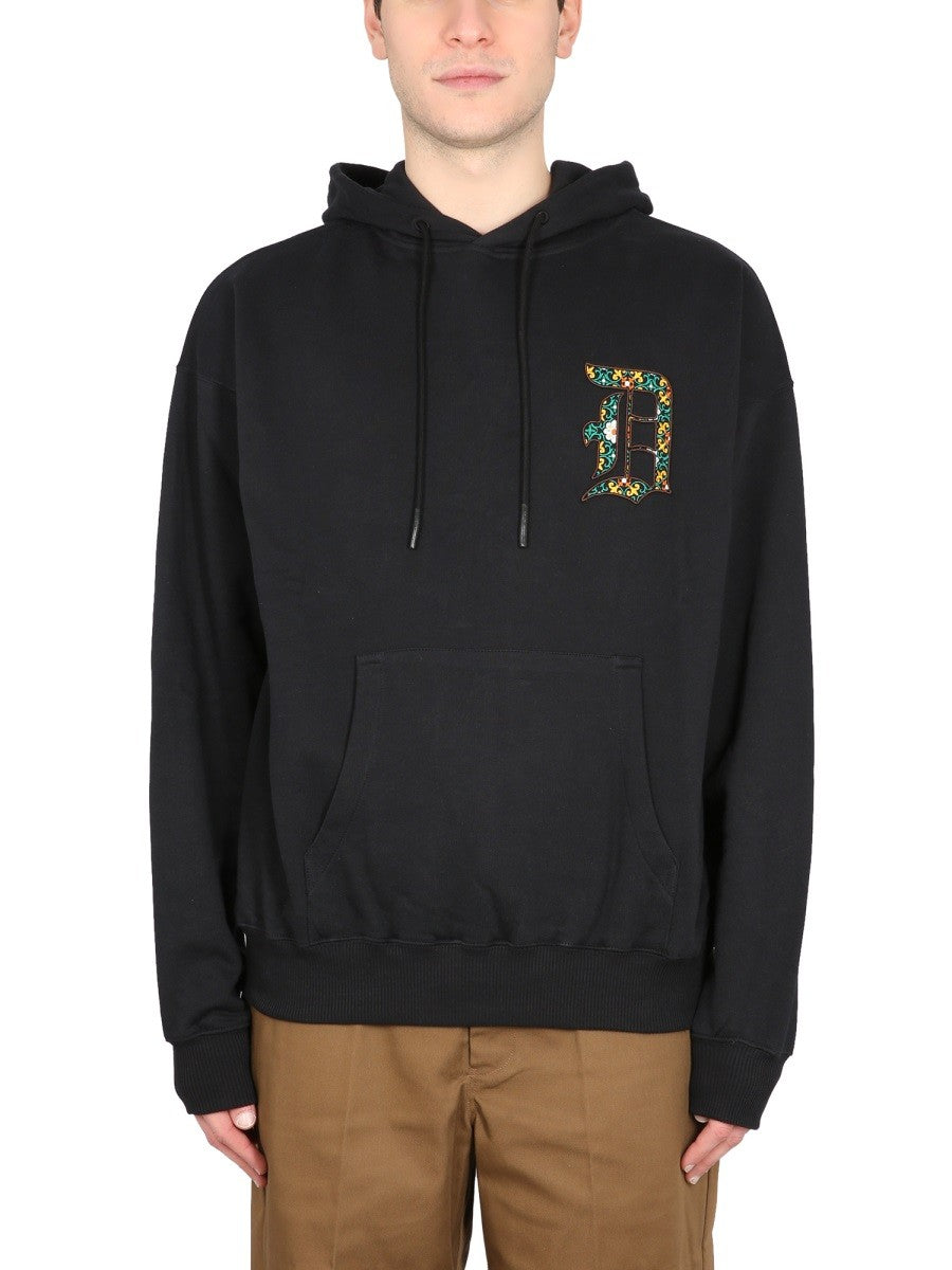 Drole De Monsieur HOODED SWEATSHIRT WITH LOGO