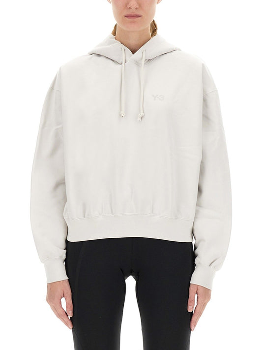 Y - 3 HOODED SWEATSHIRT WITH LOGO