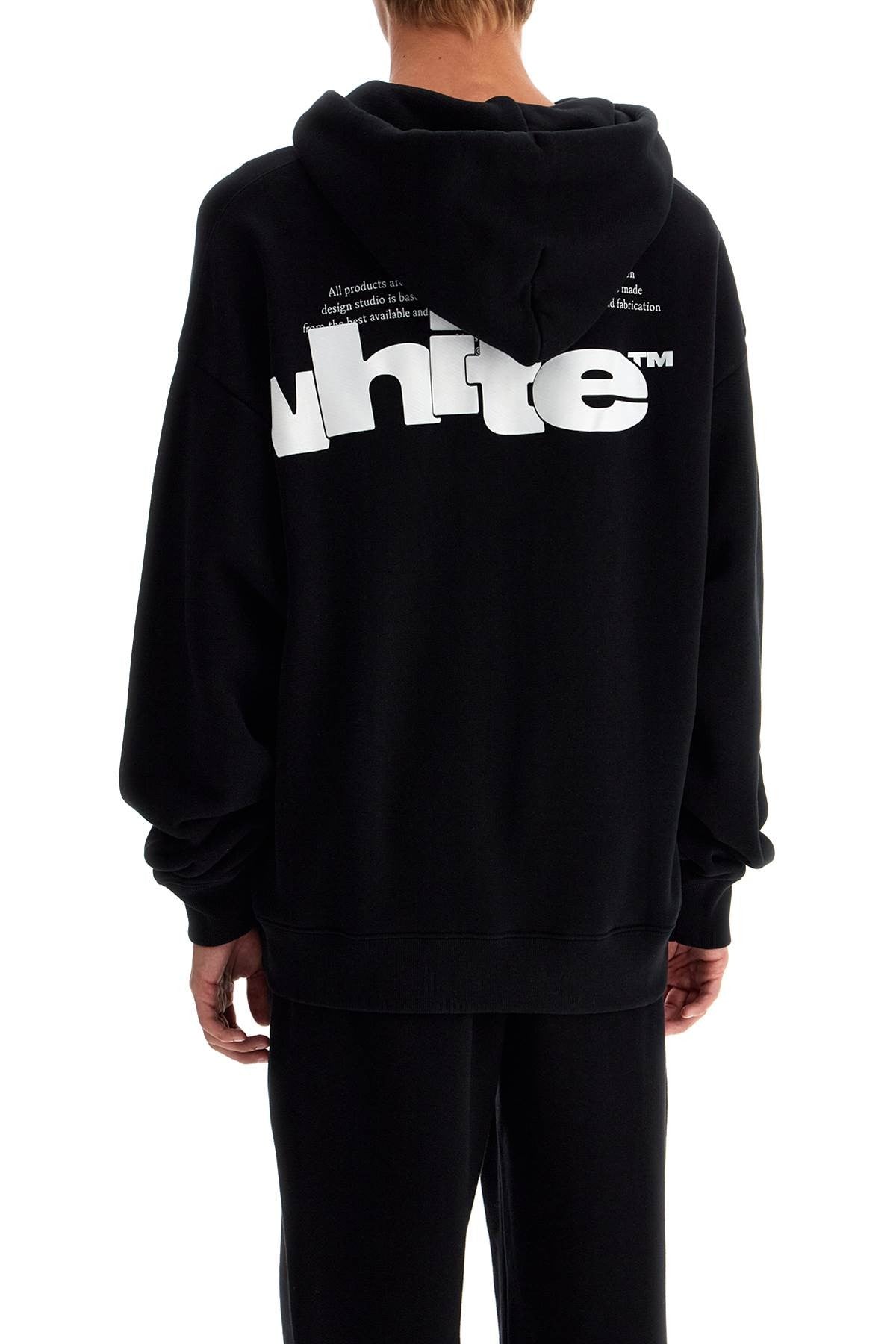 Off-white hooded sweatshirt with shared