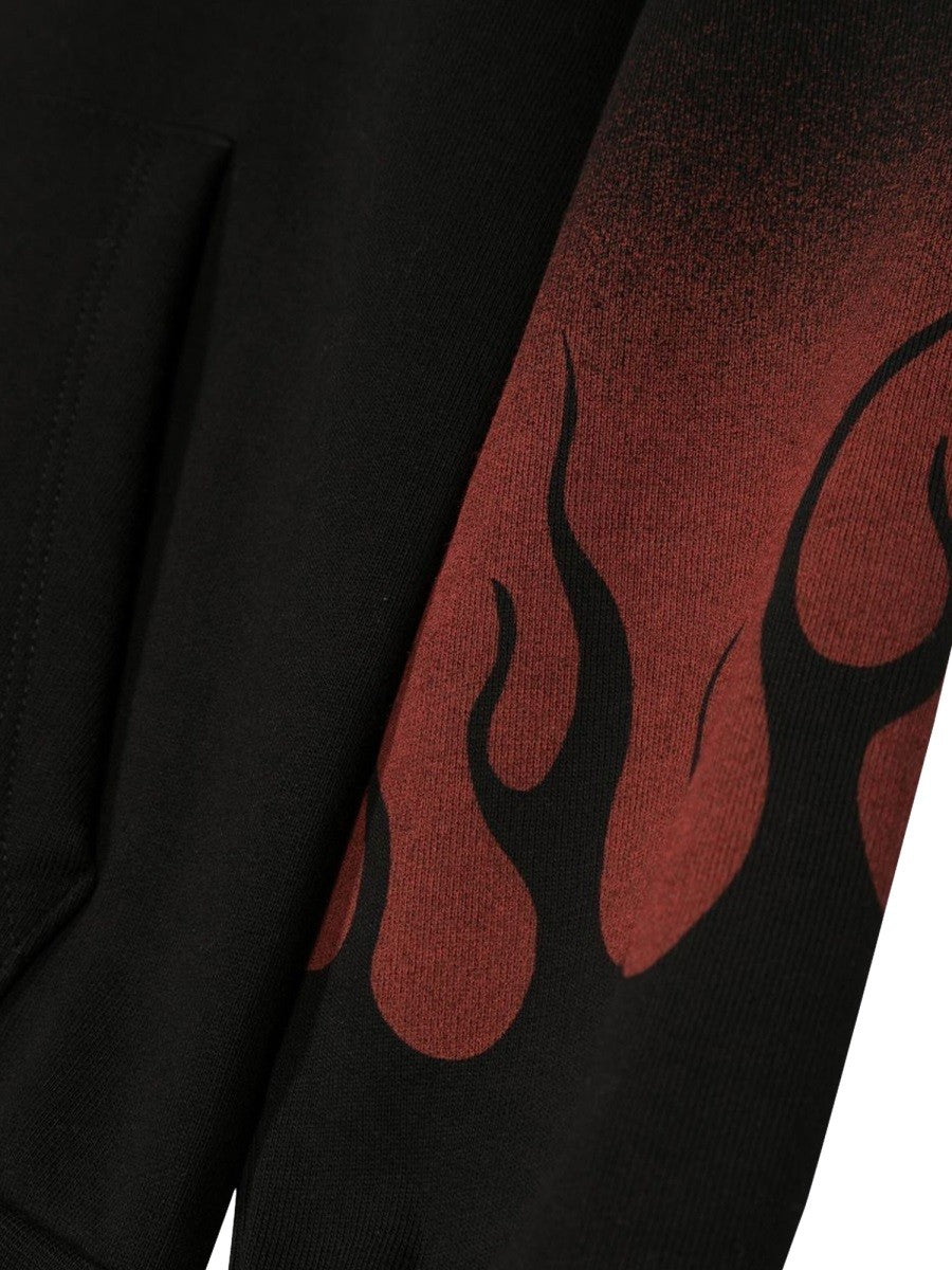 VISION OF SUPER HOODIE NEGATIVE RED FLAMES