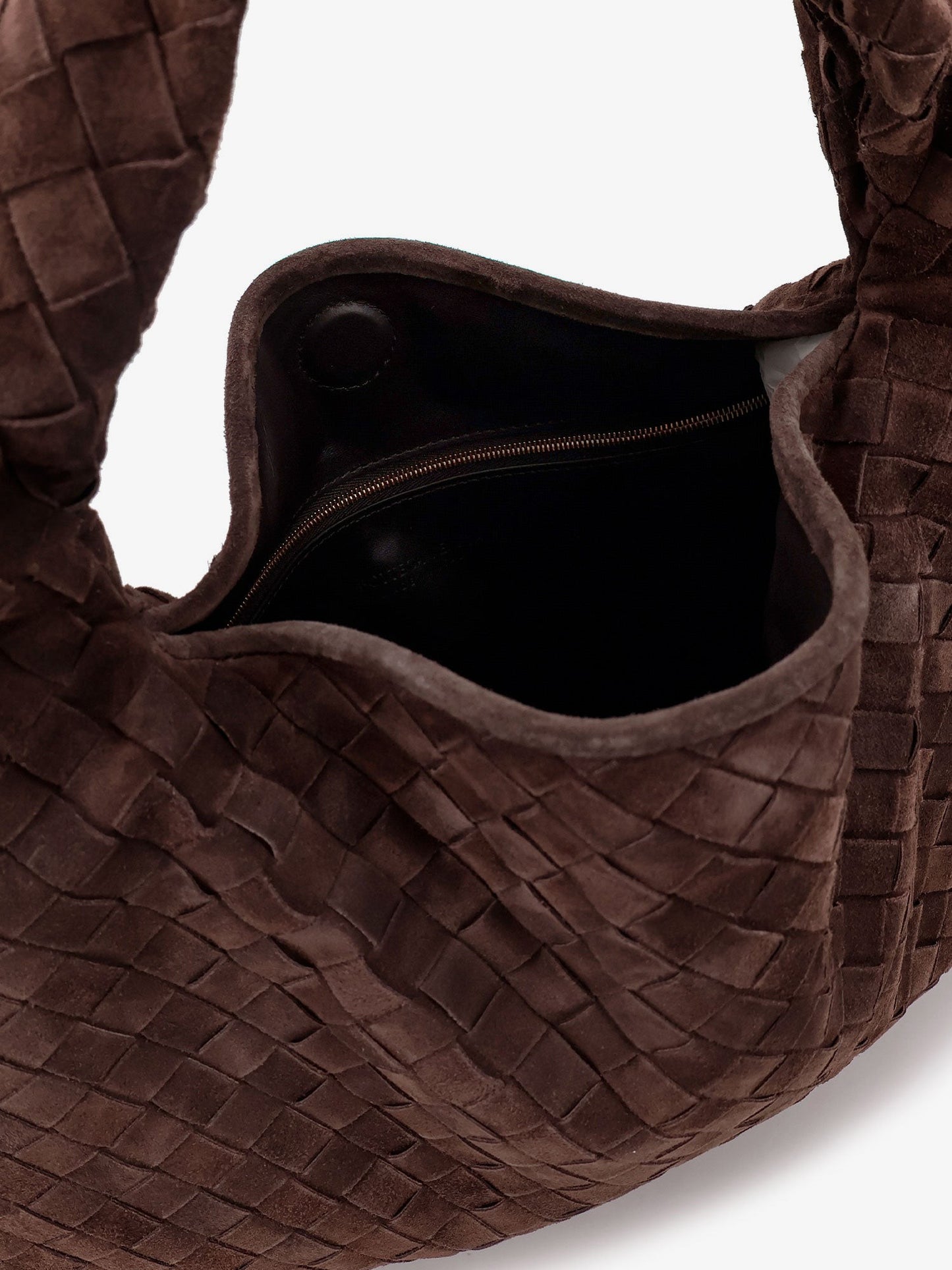 Bottega Veneta Hop Intrecciato suede shoulder bag