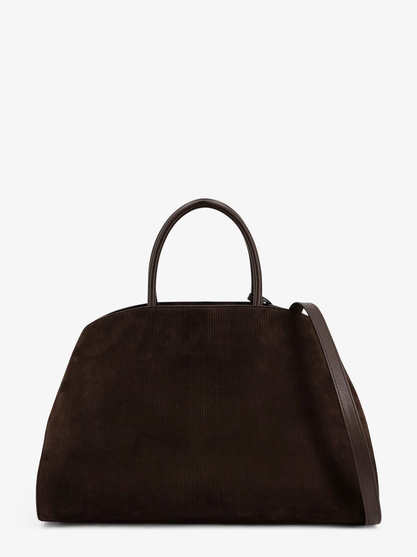 Ferragamo Hug Large ribbed suede shoulder bag