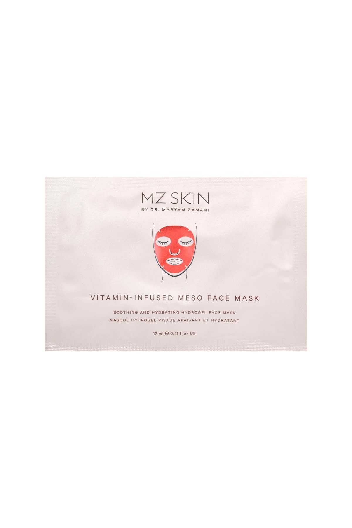 MZ SKIN hydrating and soothing hydrogel face mask 5 pieces of 12 ml