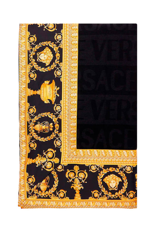 Versace 'i ♡ baroque' wool blanket