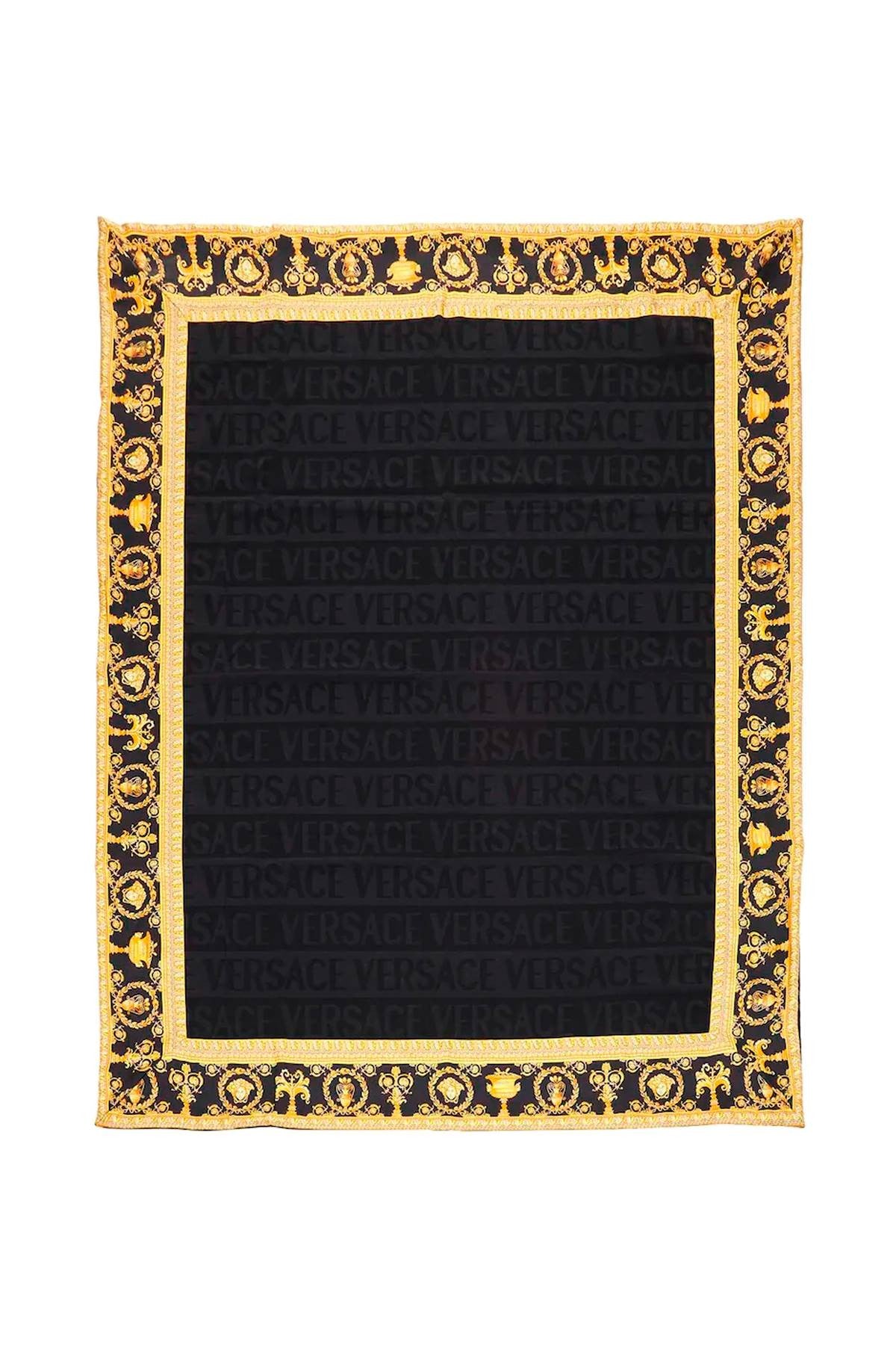 Versace 'i ♡ baroque' wool blanket