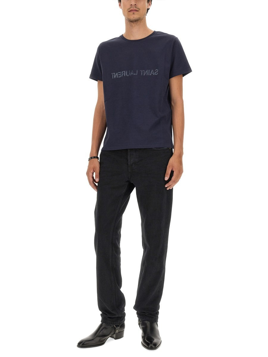 Saint Laurent INVERTED LOGO T-SHIRT