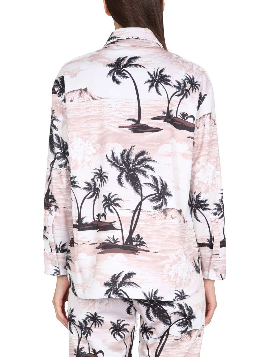 Palm Angels ISLAND PRINT SHIRT