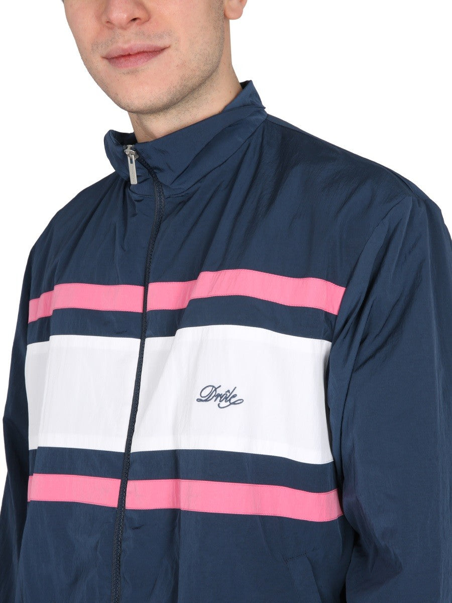 Drole De Monsieur JACKET WITH LOGO EMBROIDERY