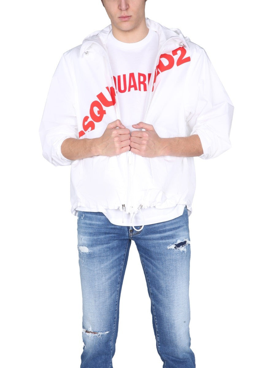 Dsquared JACKET WITH LOGO PRINT