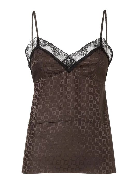 Fendi "JACQUARD FF" TOP