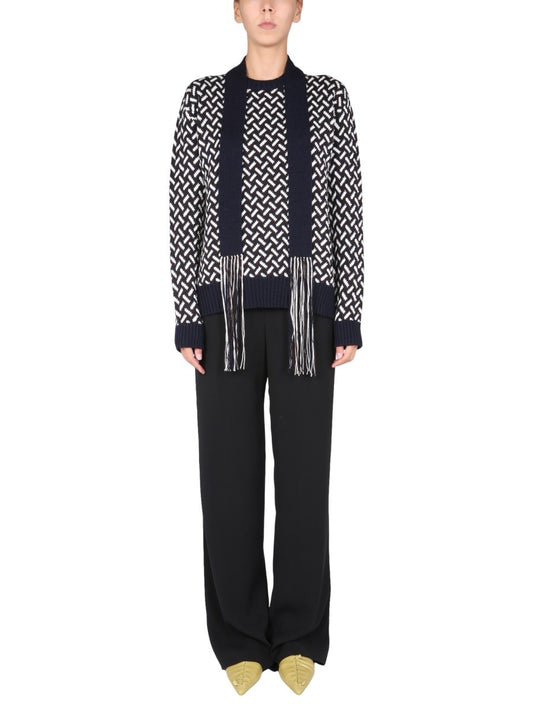 JIL SANDER JACQUARD SWEATER