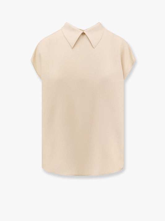 LORO PIANA Janice silk shirt with buttons on the back