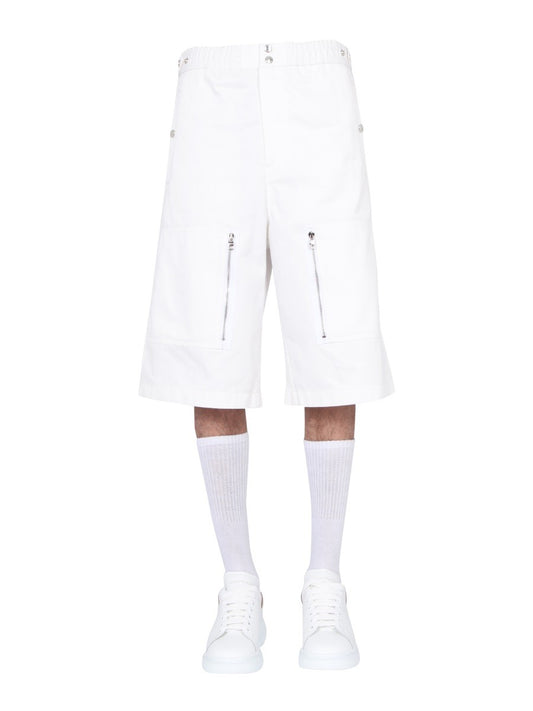 Alexander Mcqueen JAPANESE GABARDINE SHORTS