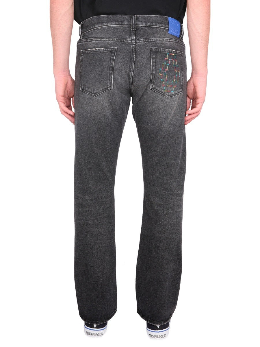 MARCELO BURLON COUNTY OF MILAN JEANS CROSS