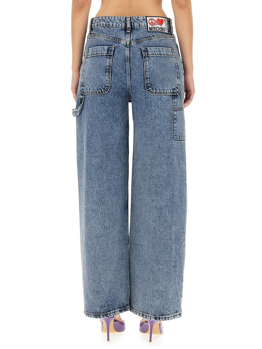 MOSCHINO JEANS JEANS WIDE LEG