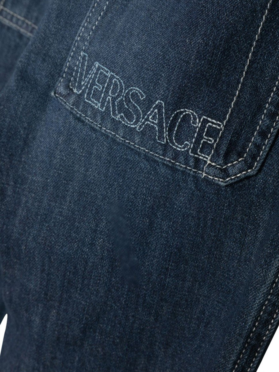 Versace JEANS WITH EMBROIDERED LOGO