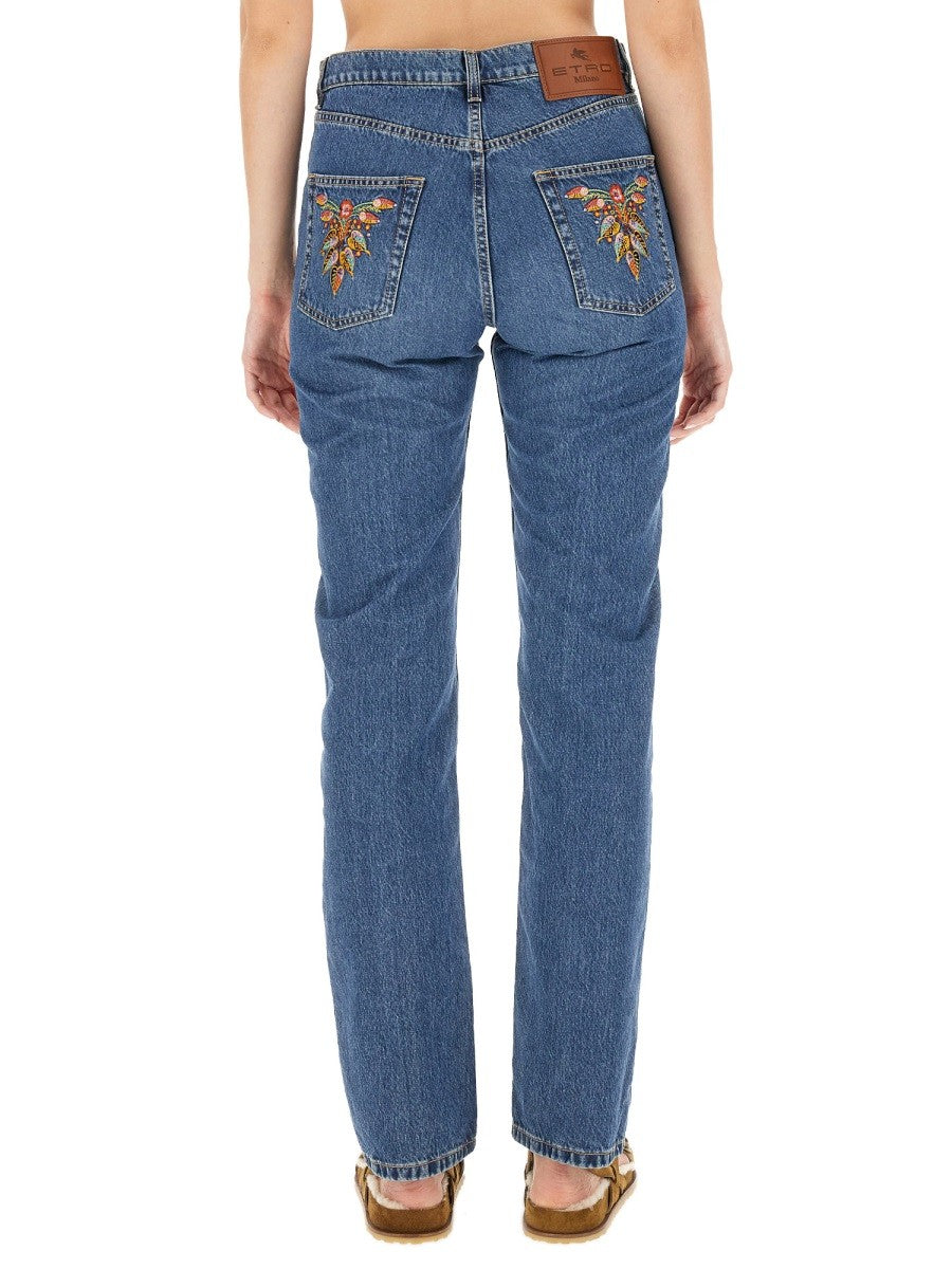 Etro JEANS WITH LOGO EMBROIDERY