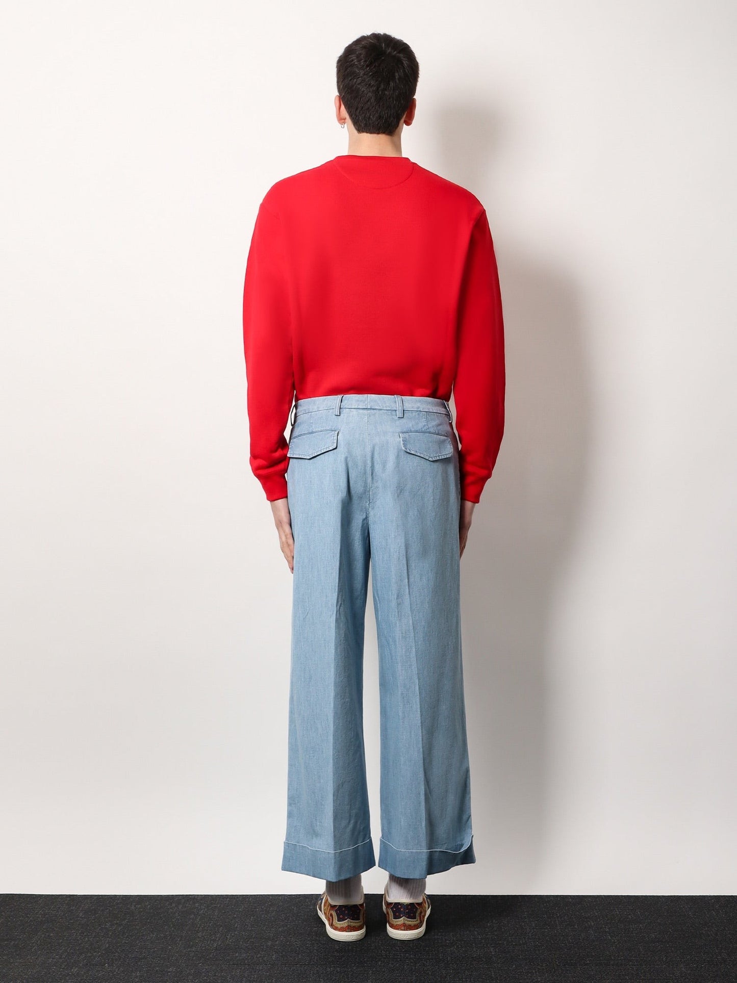 Valentino DENIM PANTS WITH LAPELS