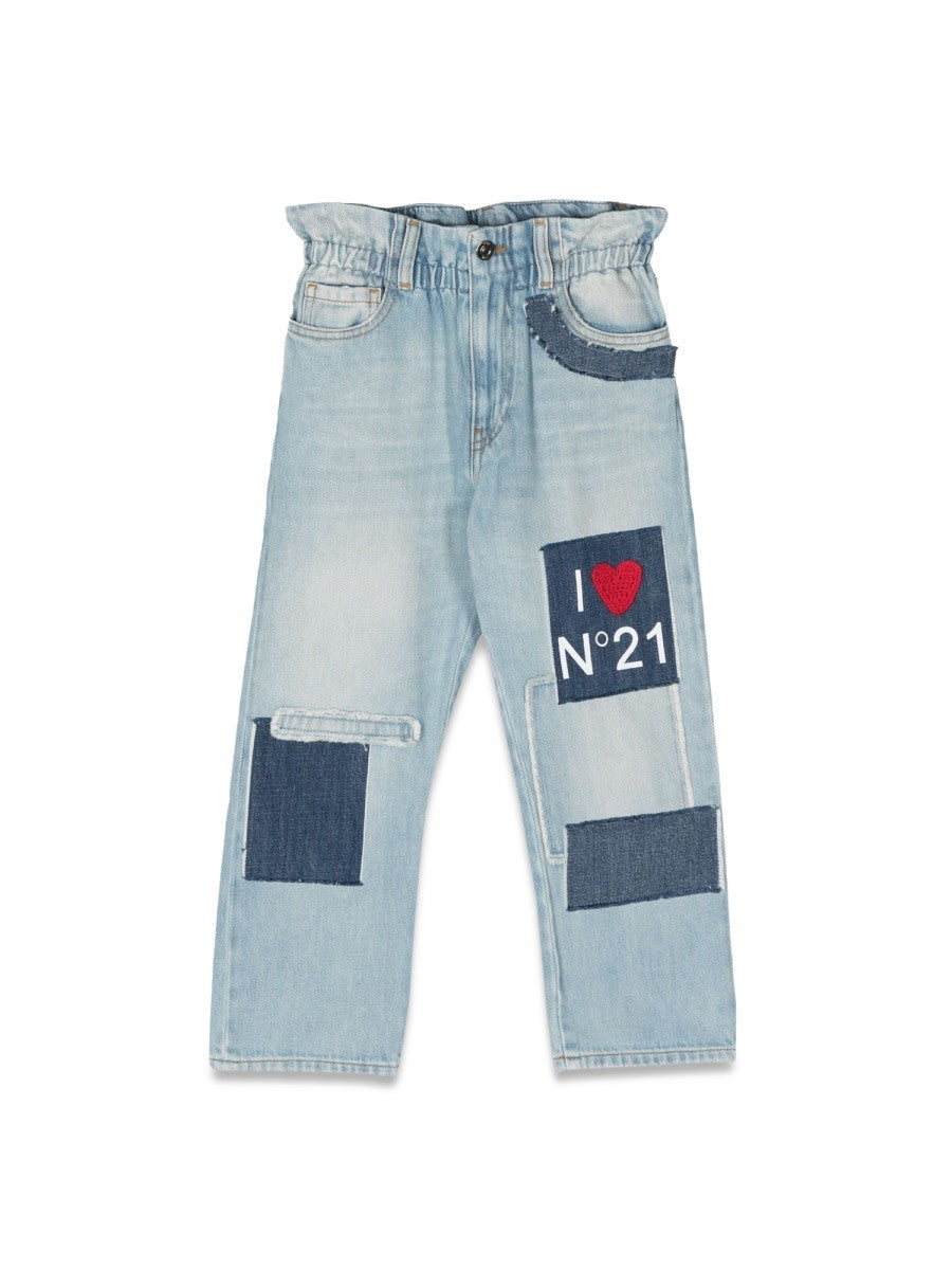 N°21 jeans with patches