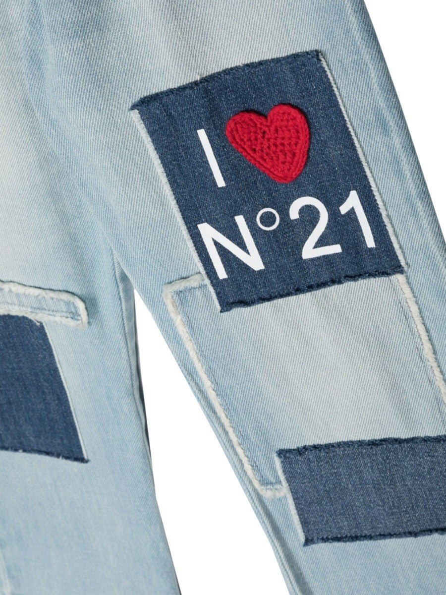 N°21 jeans with patches