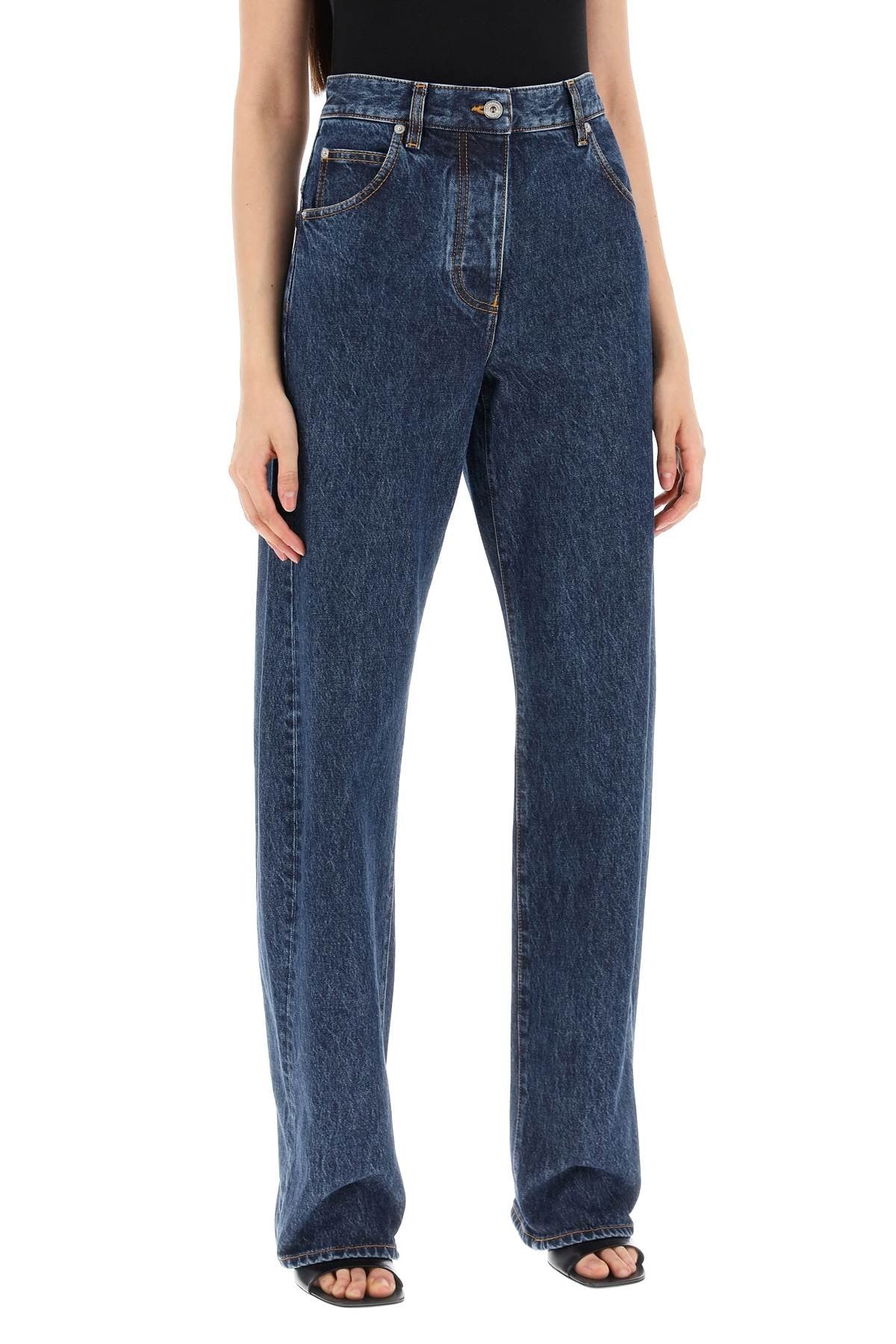 Ferragamo jeans with shaped seams